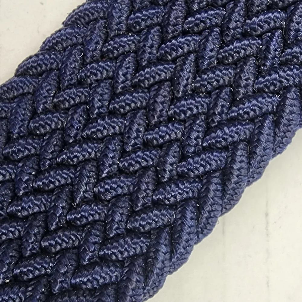 Saddlebred Comfort Flex Navy Belt Mens 3X Big&Tall Nylon Braided Nylon Stretch